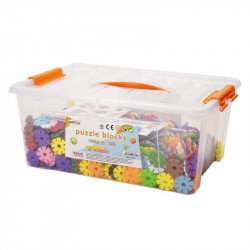 Tárcsás műanyag építőjáték 1500 darabos készlet Építőelemek