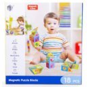 Mágneses építőjáték 18 db