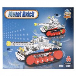 Tank 175 darabos fém építőjáték Kreatív készletek Regio