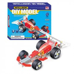 Versenyautó 186 darabos fém építőjáték Játék