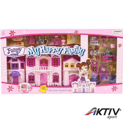 Babaház csengővel és bútorokkal