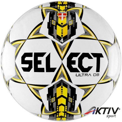 Futball labda Select Ultra DB fehér-sárga méret: 5