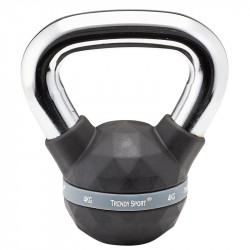 Kettlebell Trendy Premium fekete-króm 4 kg Fitness Trendy