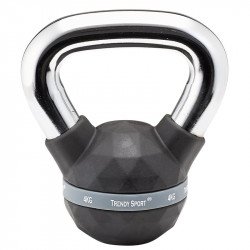 Kettlebell Trendy Premium fekete-króm 4 kg Fitness Trendy