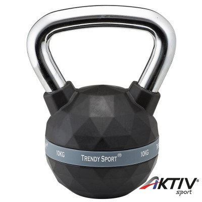 Kettlebell Trendy Premium fekete-króm 10 kg