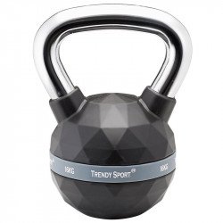 Kettlebell Trendy Premium fekete-króm 16 kg Fitness Trendy