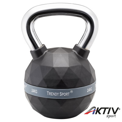 Kettlebell Trendy Premium fekete-króm 24 kg