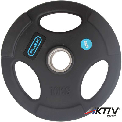 Gumírozott súlytárcsa markolattal Flex 15 kg 51 mm