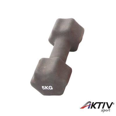 Súlyzó hatszögletű neoprén 2x5 kg