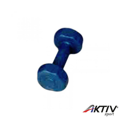 Súlyzó hatszögletű műanyag 2x1 kg