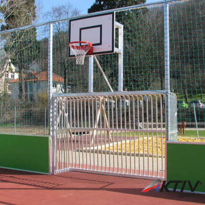 Vandálbiztos játszótéri kapu kosárpalánkkal 3x2 m