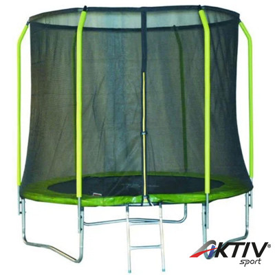 Trambulin Safety biztonsági hálóval, létrával 250 cm