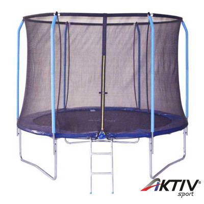 Trambulin Safety biztonsági hálóval, létrával 305 cm