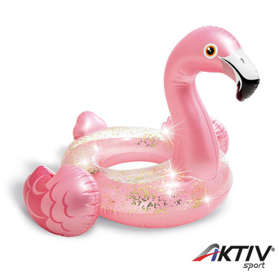 Flamingó úszógumi glitteres Intex