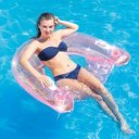 Fotelmatrac Intex glitteres pink