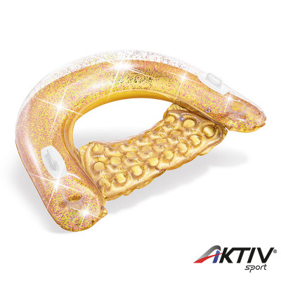 Fotelmatrac Intex glitteres arany