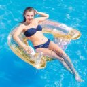 Fotelmatrac Intex glitteres arany