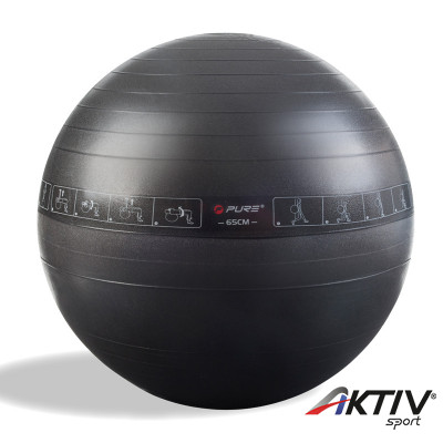 Gimnasztikai labda Pure2Improve 75 cm fekete