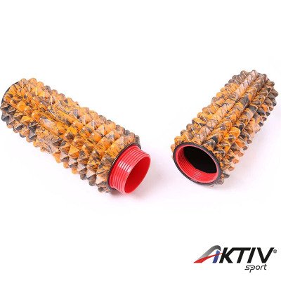 Masszázs henger és tornaszőnyeg 66fit Pyramid Roller 13,5x60 cm