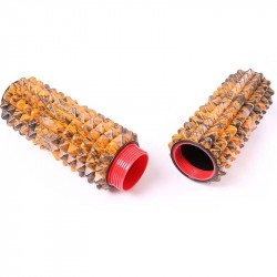 Masszázs henger és tornaszőnyeg 66fit Pyramid Roller 13,5x60 cm Fitness 66fit