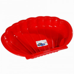 Kagyló formájú homokozó és medence piros Játék Dorex