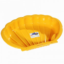 Kagyló formájú homokozó és medence sárga Játék Dorex