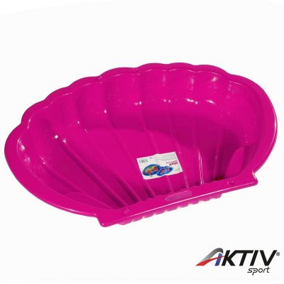 Kagyló formájú homokozó és medence magenta