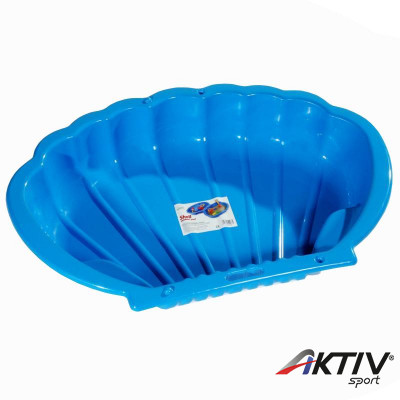 Kagyló formájú homokozó és medence kék