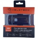 Kerékpár lámpa első Velotech 500 lumen