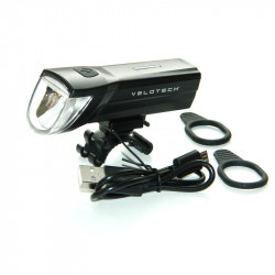 Kerékpár lámpa első Velotech SMD USB