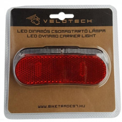 Kerékpár lámpa csomagtartóra dinamós