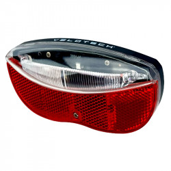 Kerékpár lámpa hátsó 3 LED elemes Sportszer Velotech