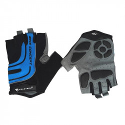 Kerékpár kesztyű felnőtt Velotech rövid ujjú kék Sportszer Velotech