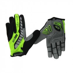 Kerékpár kesztyű felnőtt Velotech hosszú zöld L/XL Sportszer Velotech