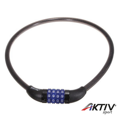 Kerékpárzár számzáras Velotech 1,5x120 cm