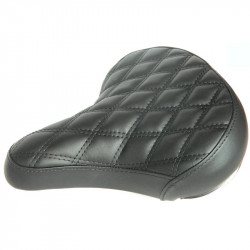 Kerékpár nyereg DDK steppelt fekete Sportszer DDK