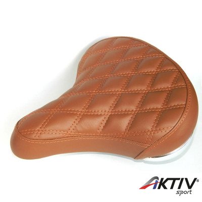 Kerékpár nyereg DDK steppelt barna