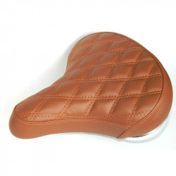Kerékpár nyereg DDK steppelt barna Sportszer DDK