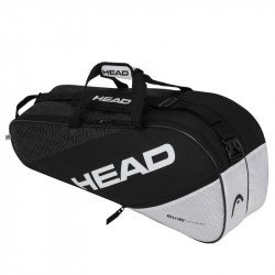 Tenisztáska Head Elite 6R Combi fekete-fehér Sportszer Head