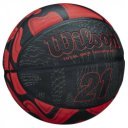 Kosárlabda Wilson Series 21 gumi 7-es méret piros-fekete