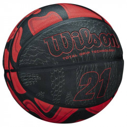 Kosárlabda Wilson Series 21 gumi 7-es méret piros-fekete