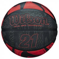 Kosárlabda Wilson Series 21 gumi 7-es méret piros-fekete Sportszer Wilson