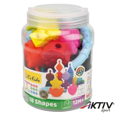 Ks Kids építhető formák 18 darabos