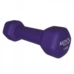 Súlyzó neoprén Aktivsport 1 kg lila Fitness Aktivsport