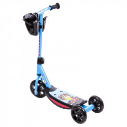 Háromkerekű roller kosárkával kék