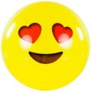 Játéklabda Emoji 20 cm változó mintázattal