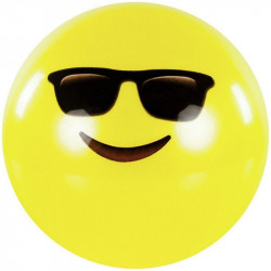 Játéklabda Emoji 20 cm változó mintázattal