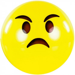 Játéklabda Emoji 20 cm változó mintázattal