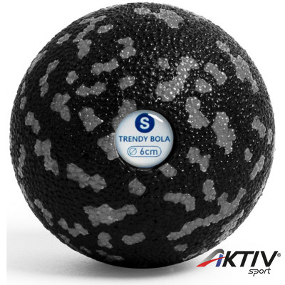 Masszázs labda Trendy Bola fekete-szürke 6 cm