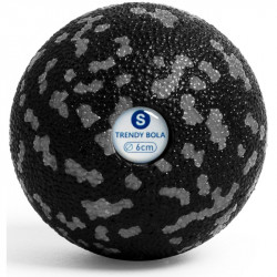 Masszázs labda Trendy Bola fekete-szürke 6 cm Fitness Trendy